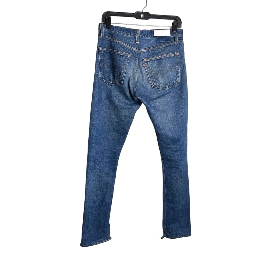 Re/Done x Levi’s Blue Straight Leg Jeans - Picture 3 of 10